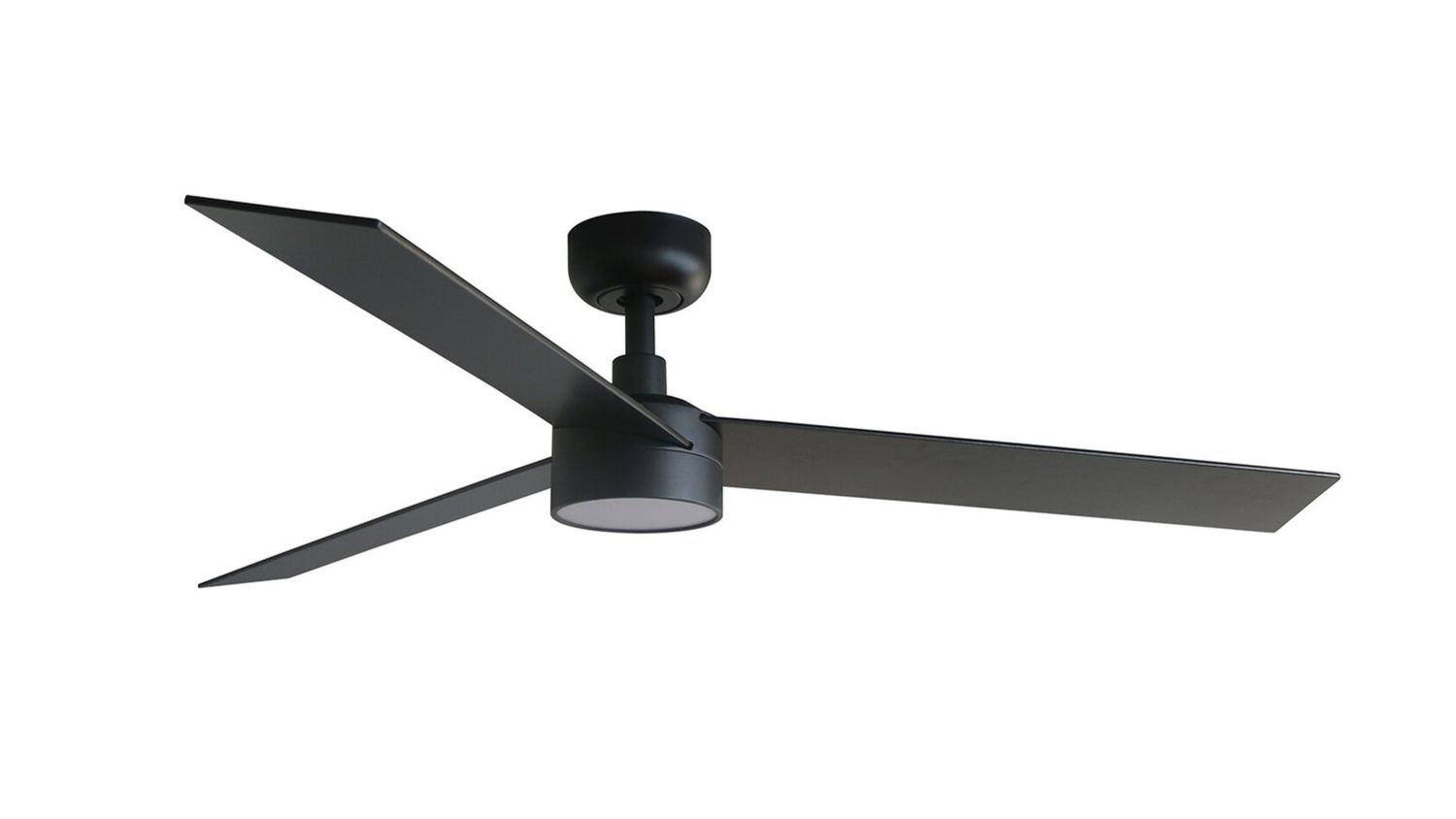 Rudder 132cm Black-Walnut Ceiling Fan with Light &amp; Remote Control by Faro