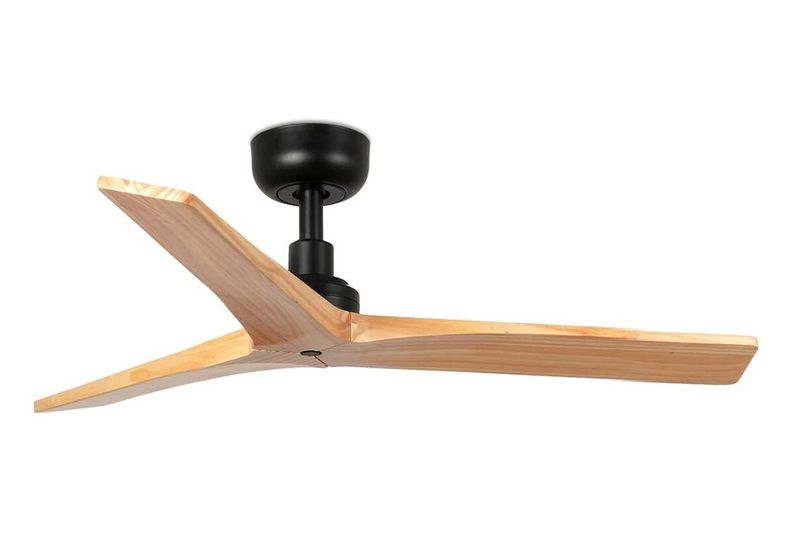Klim 92.5cm Black-Pine Ceiling Fan with Remote Control by Faro