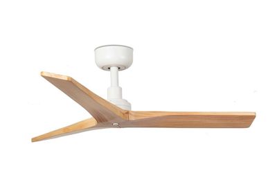 Klim 92.5cm White-Pine Ceiling Fan with Remote Control by Faro
