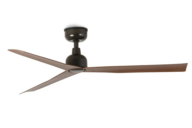 Marine 125cm Brown-Walnut Ceiling Fan with Remote Control by Faro