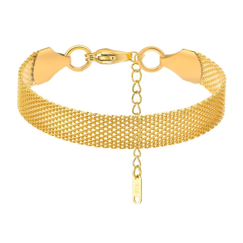 18K VERGULDE ROESTVRIJSTALEN ARMBAND