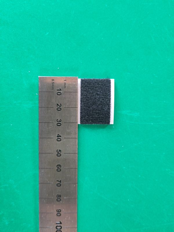 Klettband schwarz, Flausch, 20x30mm für Smartphone