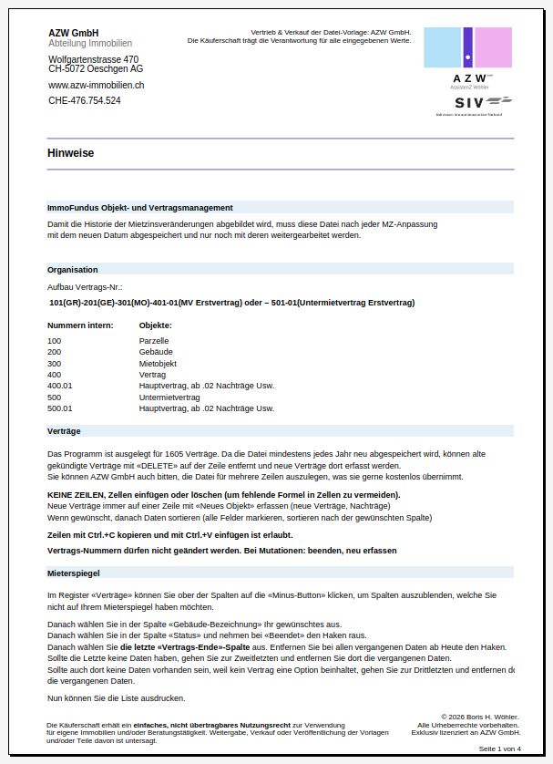 Objekt- und Vertragsmanagement - Basis-Lizenz