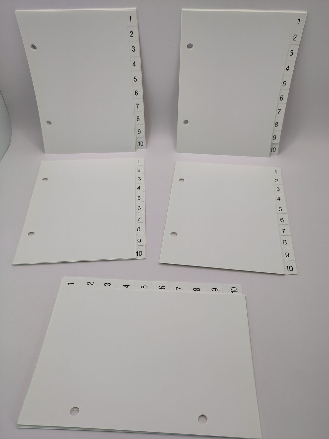 Ordner-Register 10-teilig, 1-10, für DIN A6