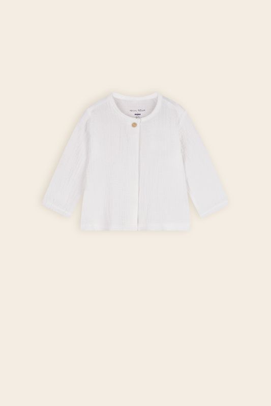 Blouse écru longue manche