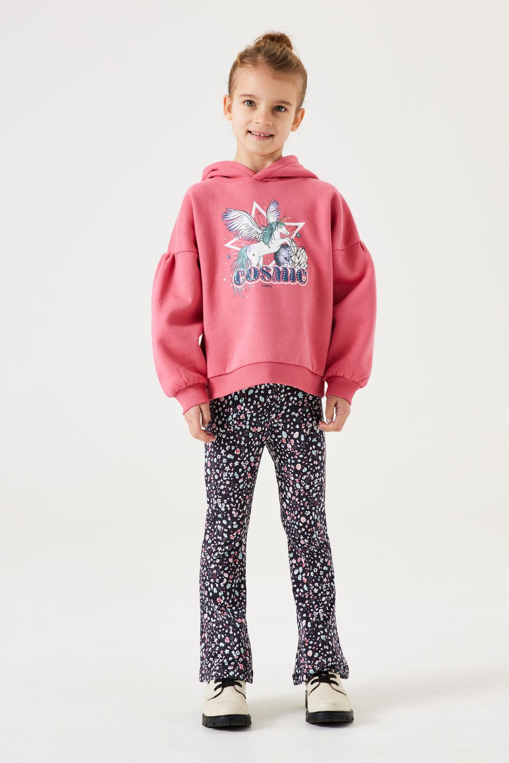 Pantalon fleuris évasé