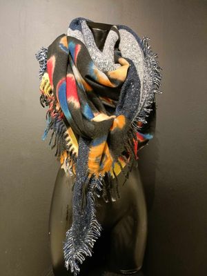 Foulard chaud multicolore