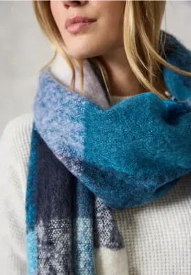 Echarpe chaude bleue