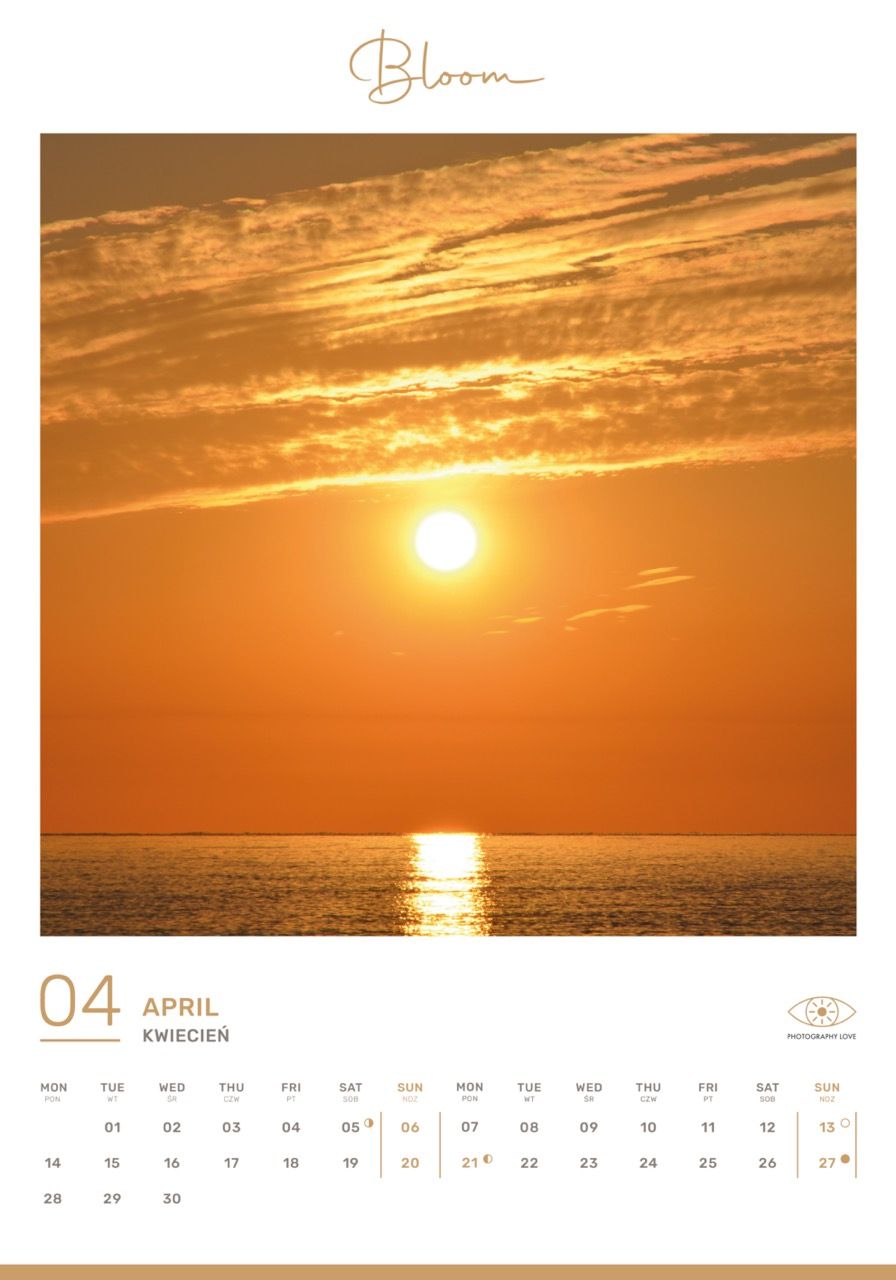 Calendar HAPPY YEAR 2025 / English Edition