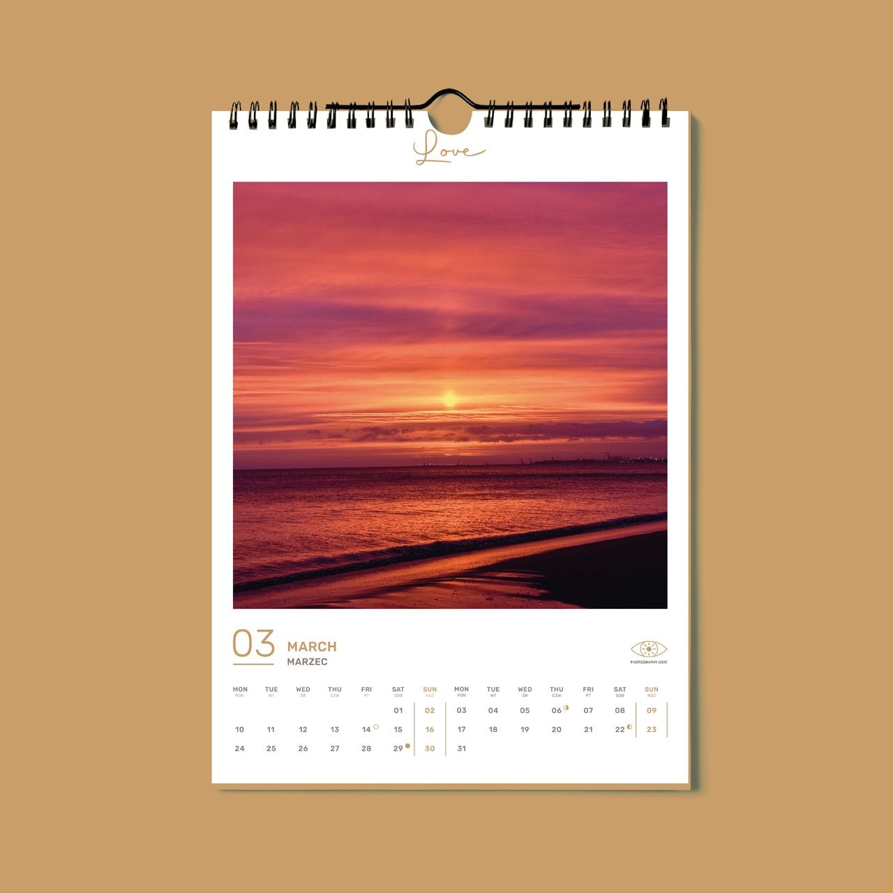 Calendar HAPPY YEAR 2025 / English Edition