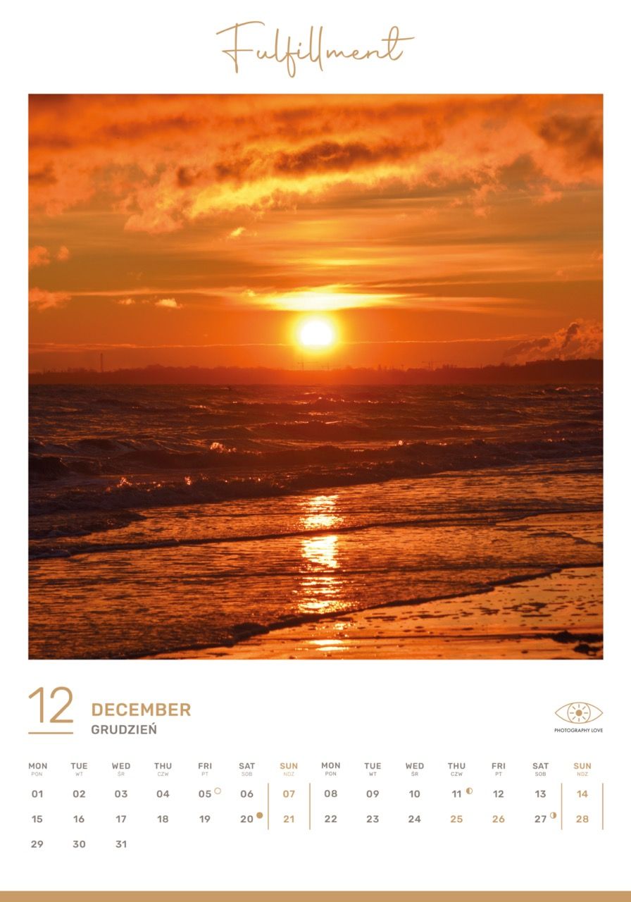 Calendar HAPPY YEAR 2025 / English Edition
