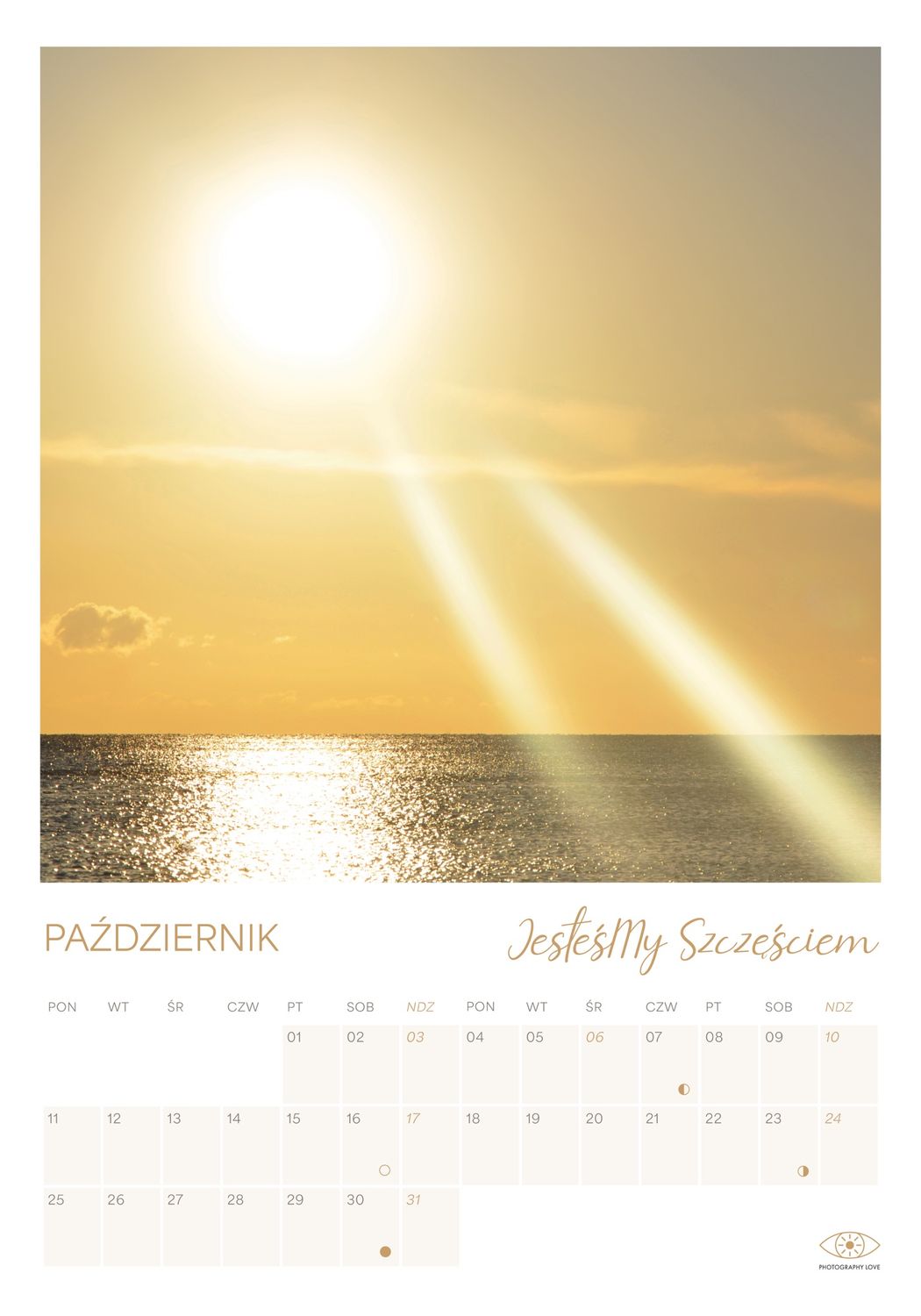 Kalendarz 2027 SZCZĘŚCIE to My