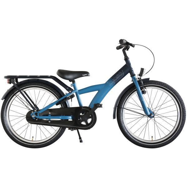 Kinderfiets 20&quot; Kyoso X-Rider met remnaaf - donkerblauw/aqua