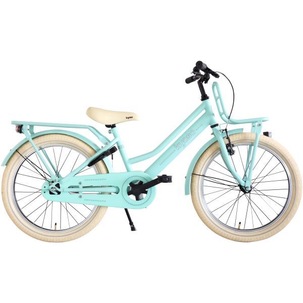 Kinderfiets 20&quot; Kyoso Blossom Breeze met remnaaf - mat mintgroen