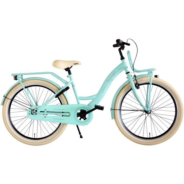Kinderfiets 24&quot; Kyoso Blossom Breeze met remnaaf - mat mintgroen