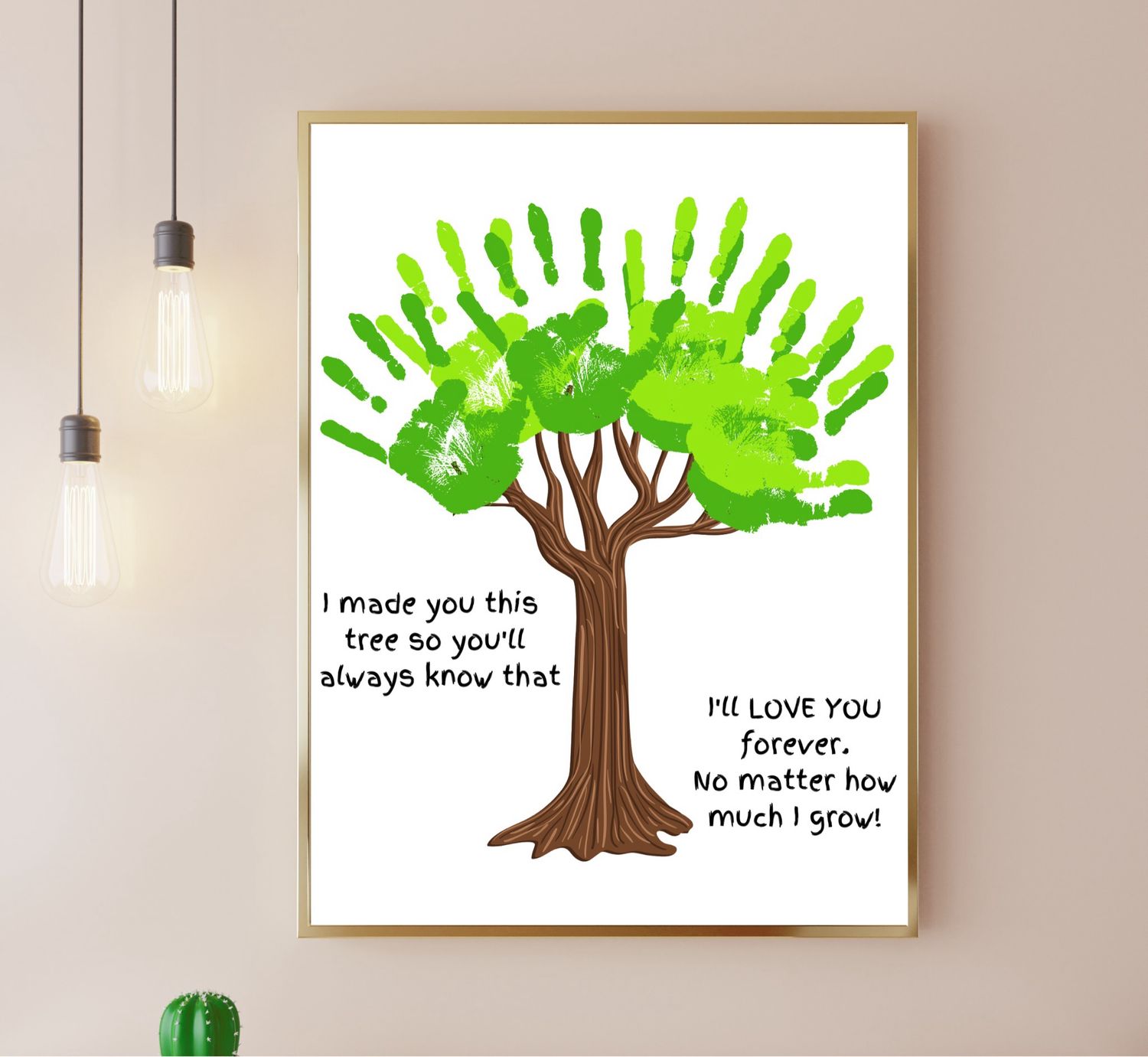 I Love You Handprint Tree