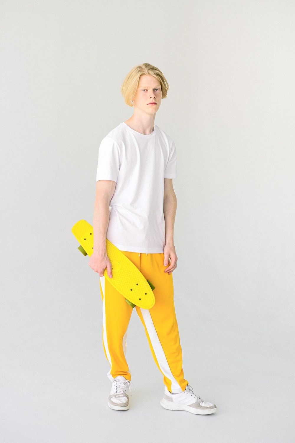 SKYLERLLC-Bright Yellow Track Pants
