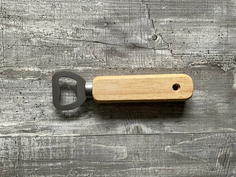 Holz Flaschenöffner mit individuellem Text