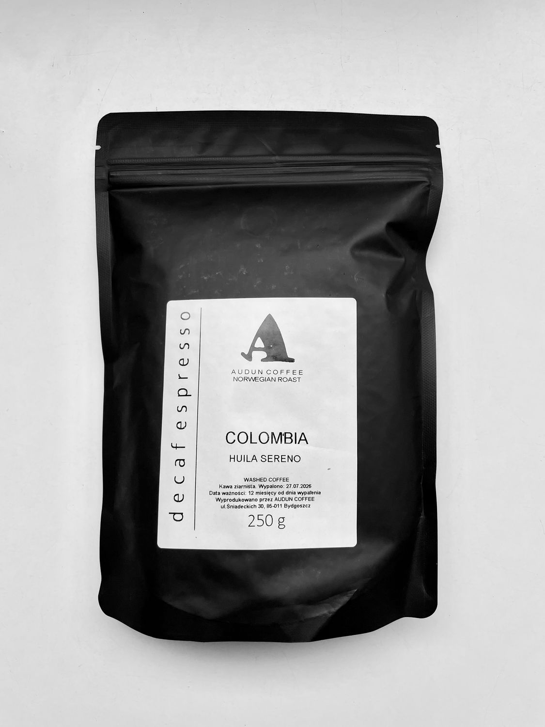 Audun Kolumbia Huila bezkofeinowa 250g