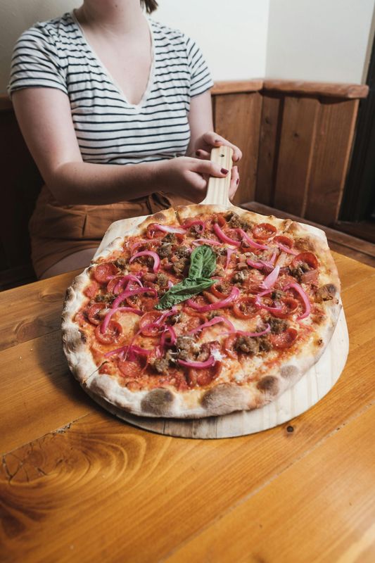 Hot Pot Pizza (Cheese, Potato, Onions and Chilies)