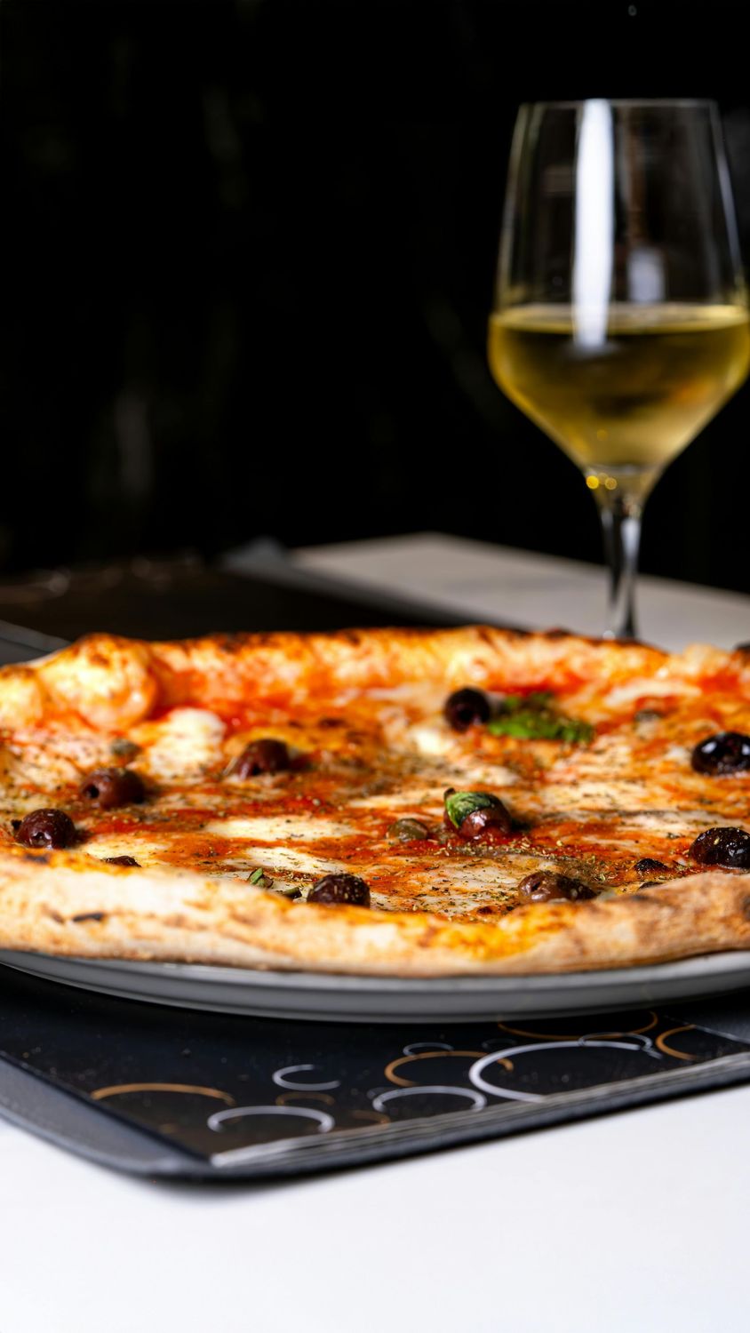 Pizza Quattro Stagioni (Cheese, Tomato, Mushrooms, Egg and Salami)