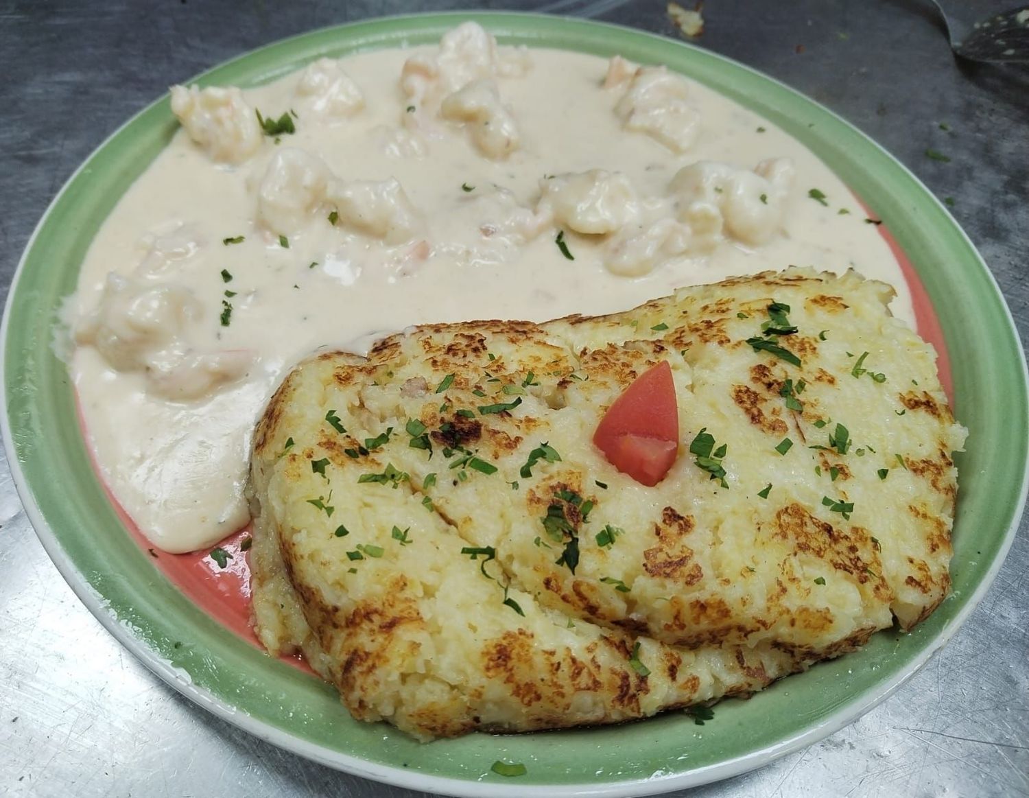 "Scampi Alla Reginella at Pizza Corner UAE, Dubai - Fresh Scampi in Creamy Sauce with Italian Herbs"
