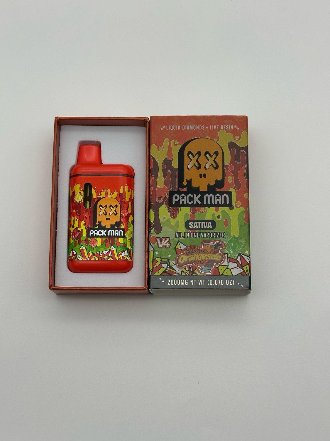 Pack-Man Orangeade Sativa 2G Disposable