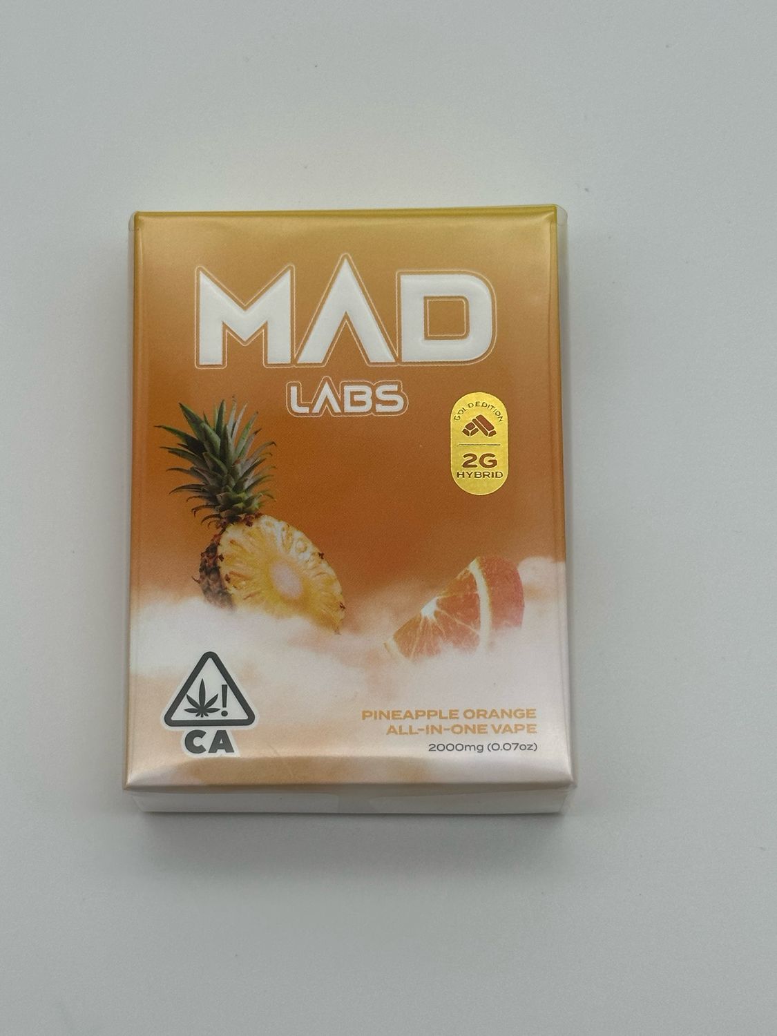 Mad Labs Pineapple Orange Hybrid Disposable 2G