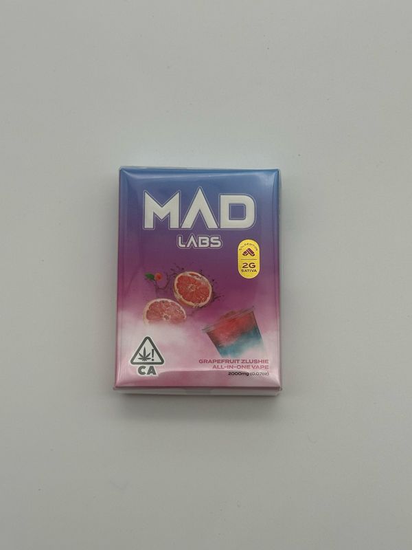 Mad Labs Grapefruit Zlushie Sativa Disposable 2G