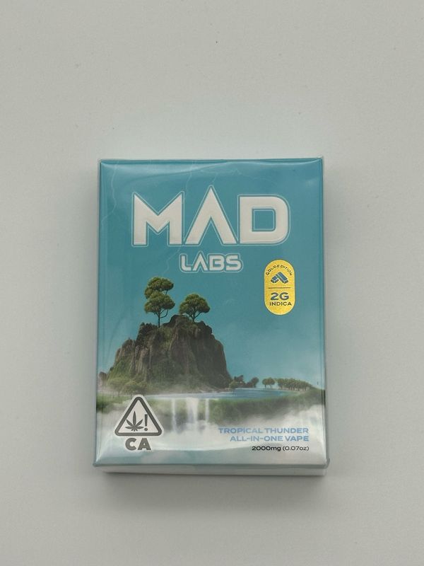 Mad Labs Tropical Thunder Indica Disposable 2G