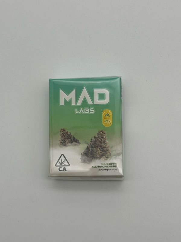 Mad Labs Bluscotti Indica Disposable 2G