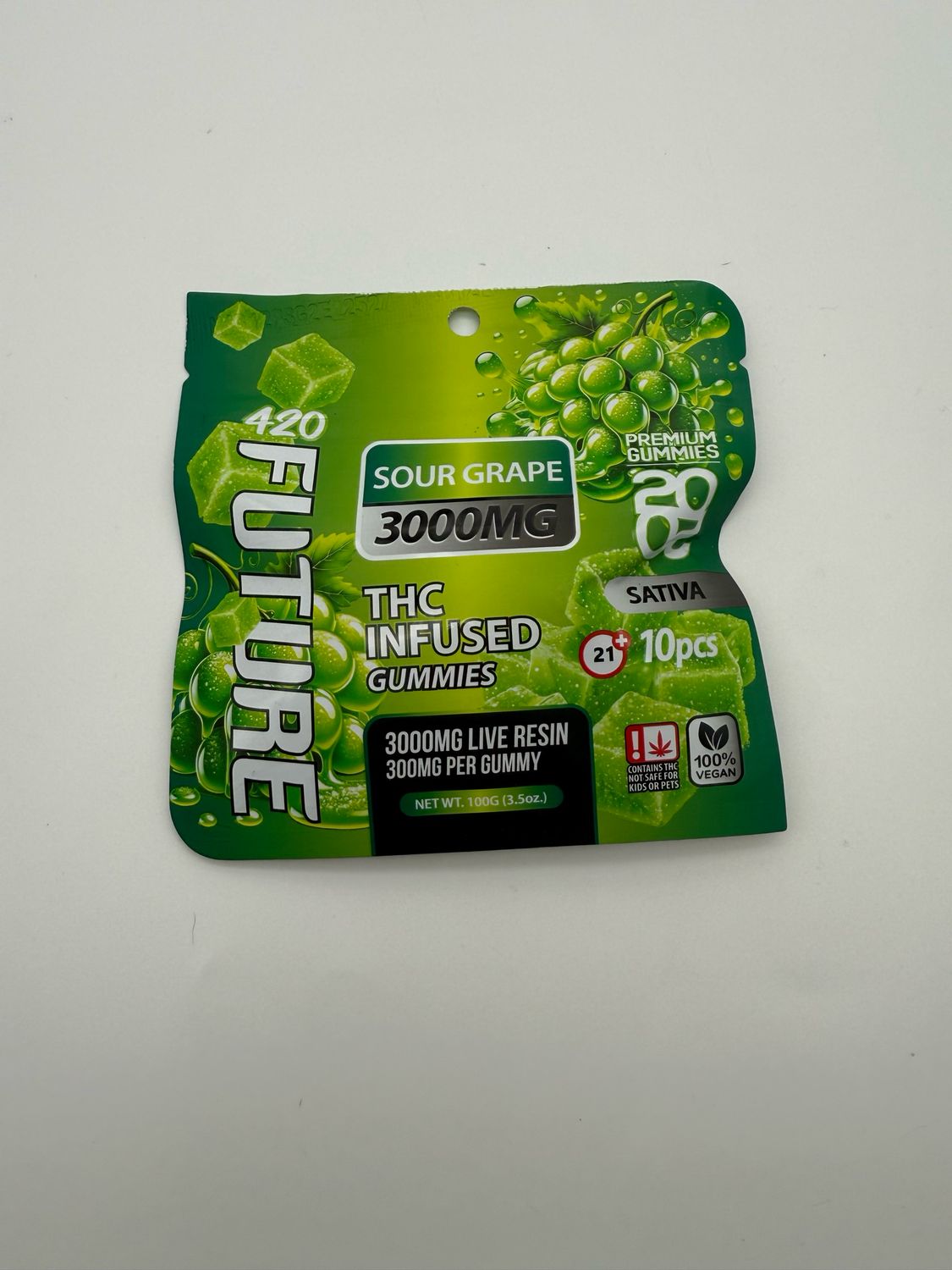 Future Gummies 3000MG Sour Grape Sativa