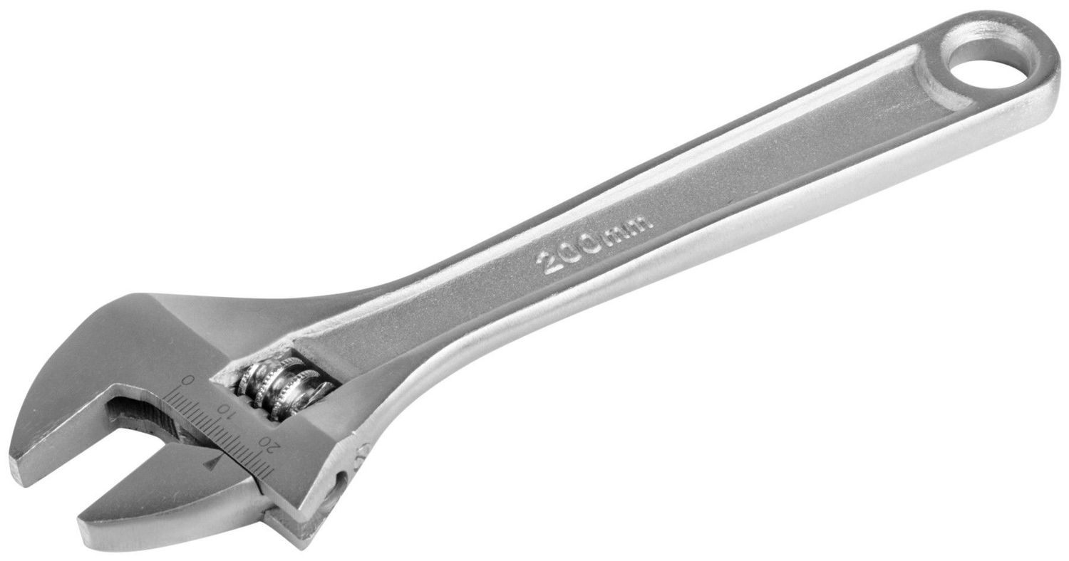 Adjustable 8 In Adjustable Wrench   W30708