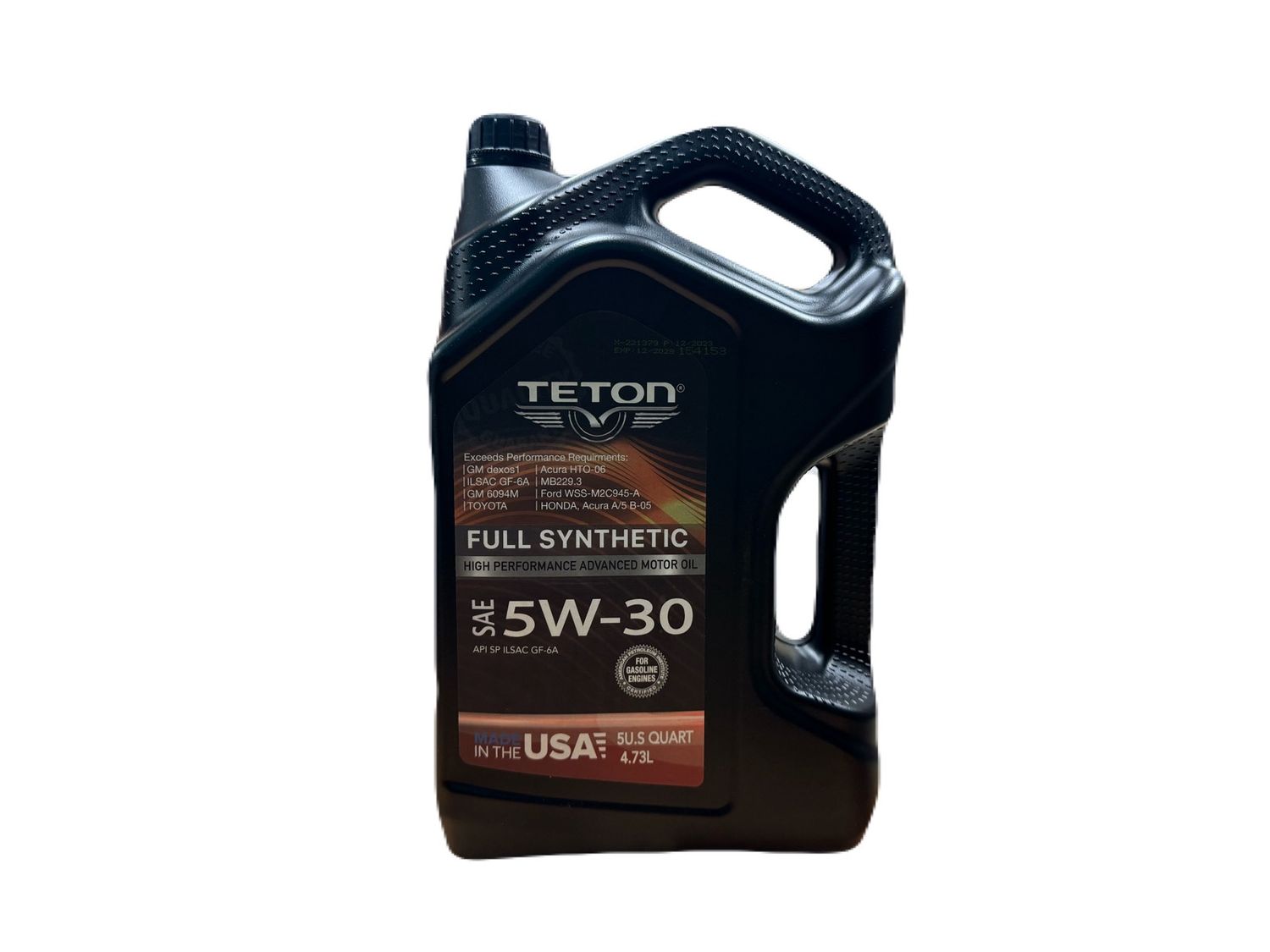TETON 5W-30 ADVANCED FULLY SYNTHETIC 5 QUARTS