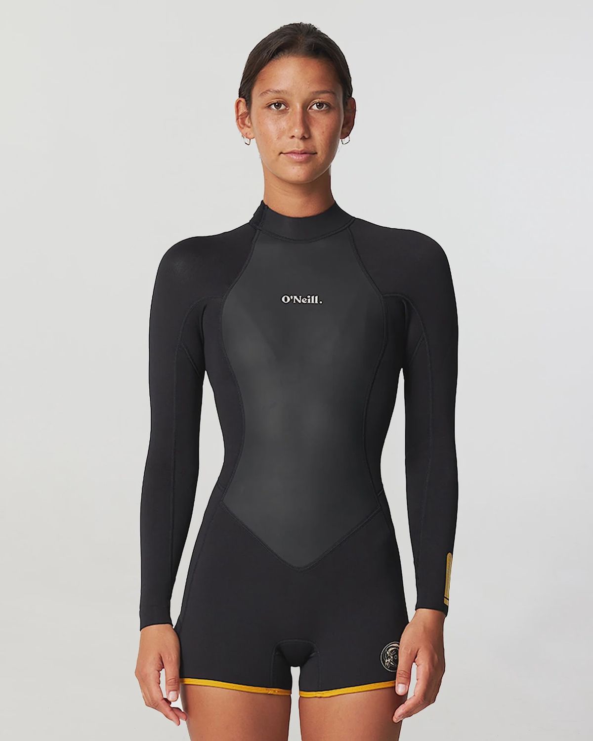 Women&#39;s O&#39;Neill O&#39;Riginals Back Zip Long Sleeve Boyleg Springsuit 2mm, Colour: Black, Size: 4
