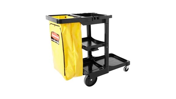 Carro de Limpieza Negro  Bolsa Amarilla
