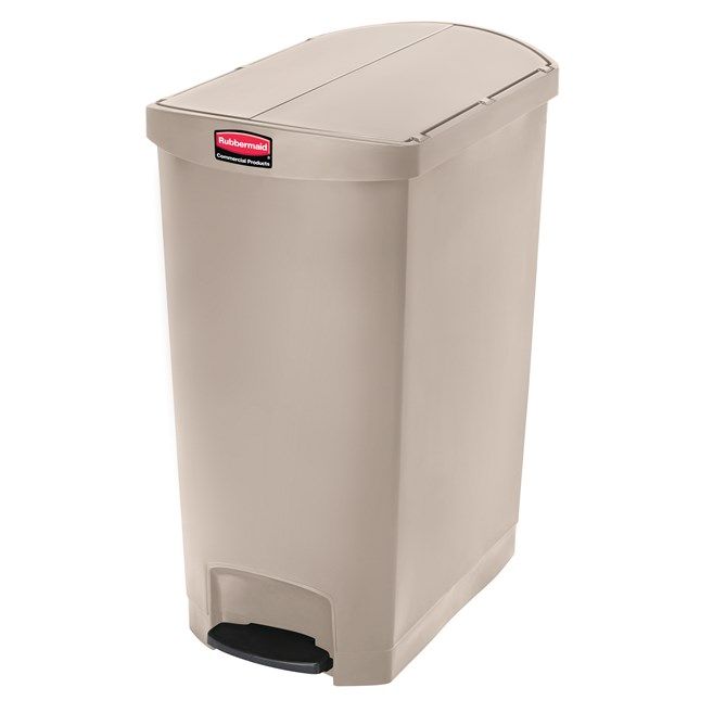 Basurero pedal lateral 24gal beige