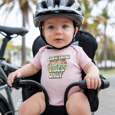 Electric Vibes Only Baby Short Sleeve One Piece