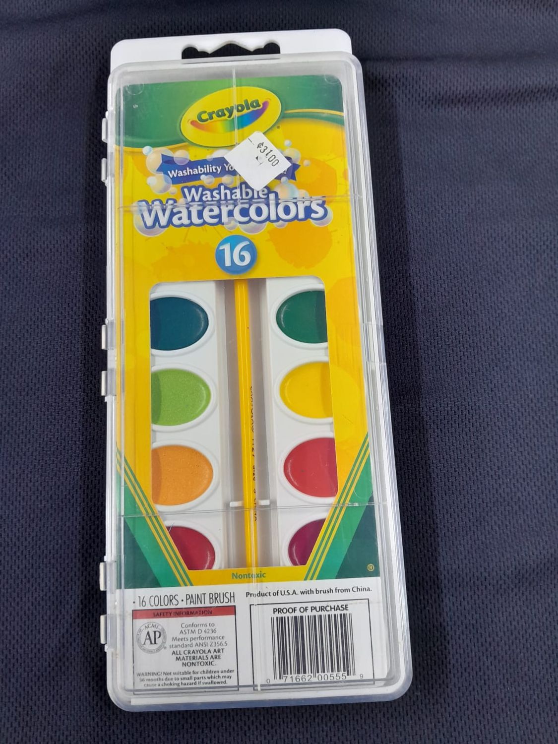 ACUARELA LAVABLE 16 COLORES