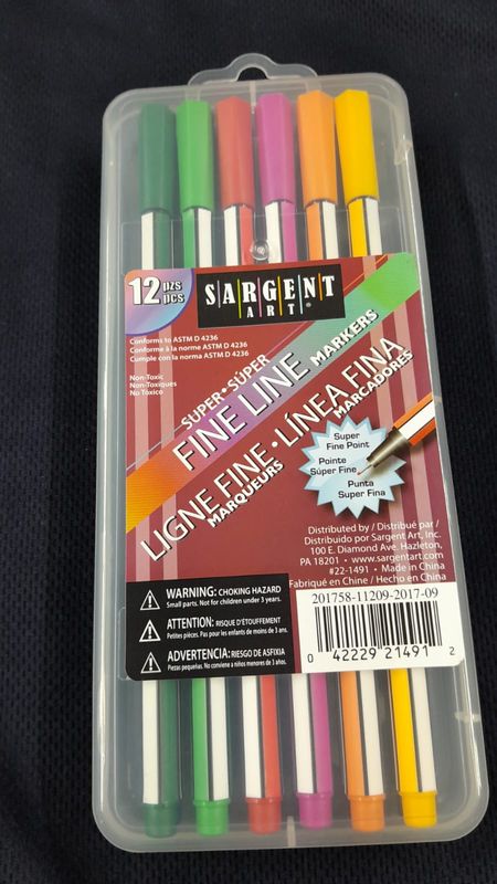 6 BOLIGRAFO 12 COLORES