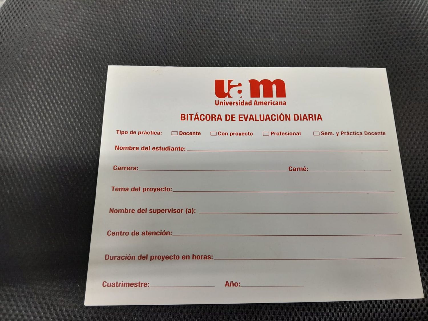 BITACORA EVALUACION