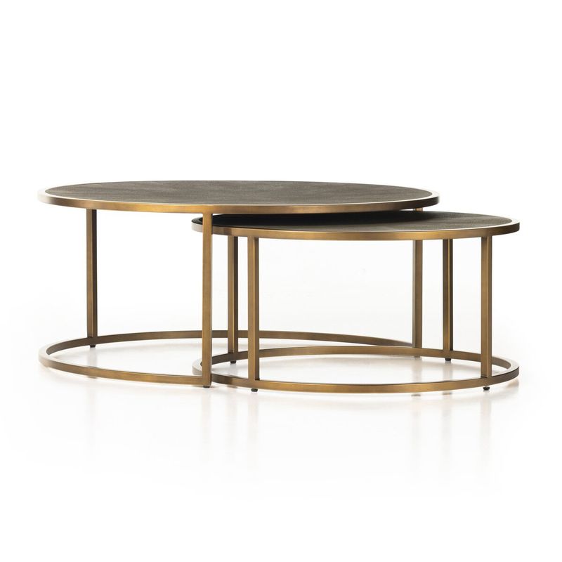 Shagreen nesting coffee table