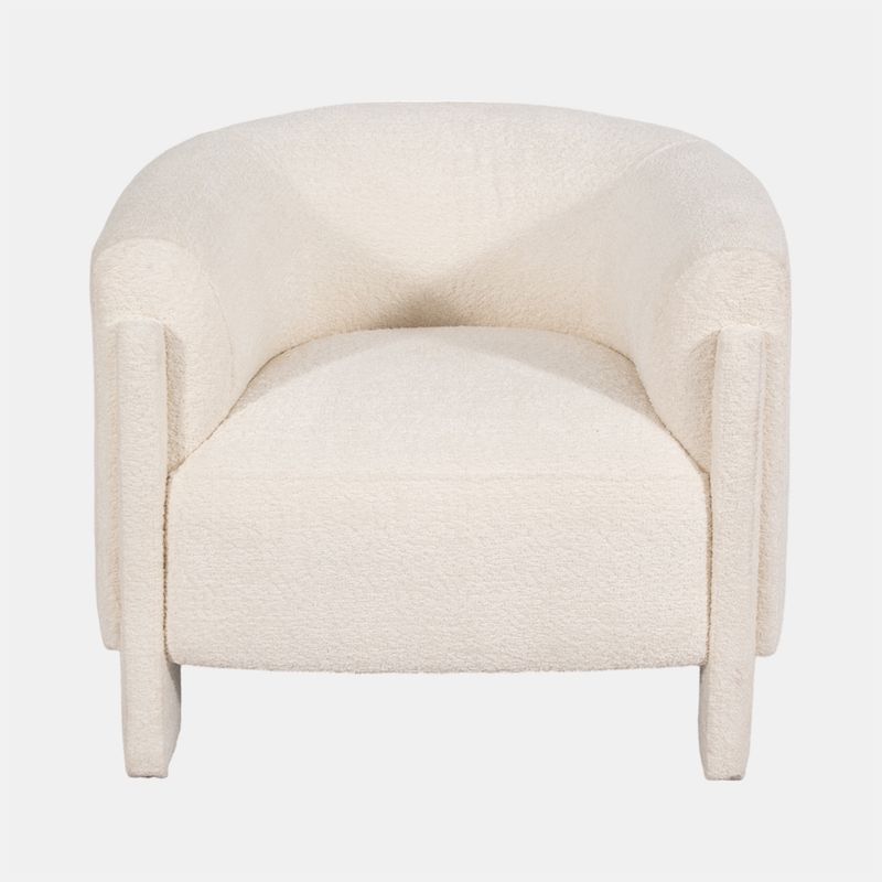 Round back Accent Chair, ivory