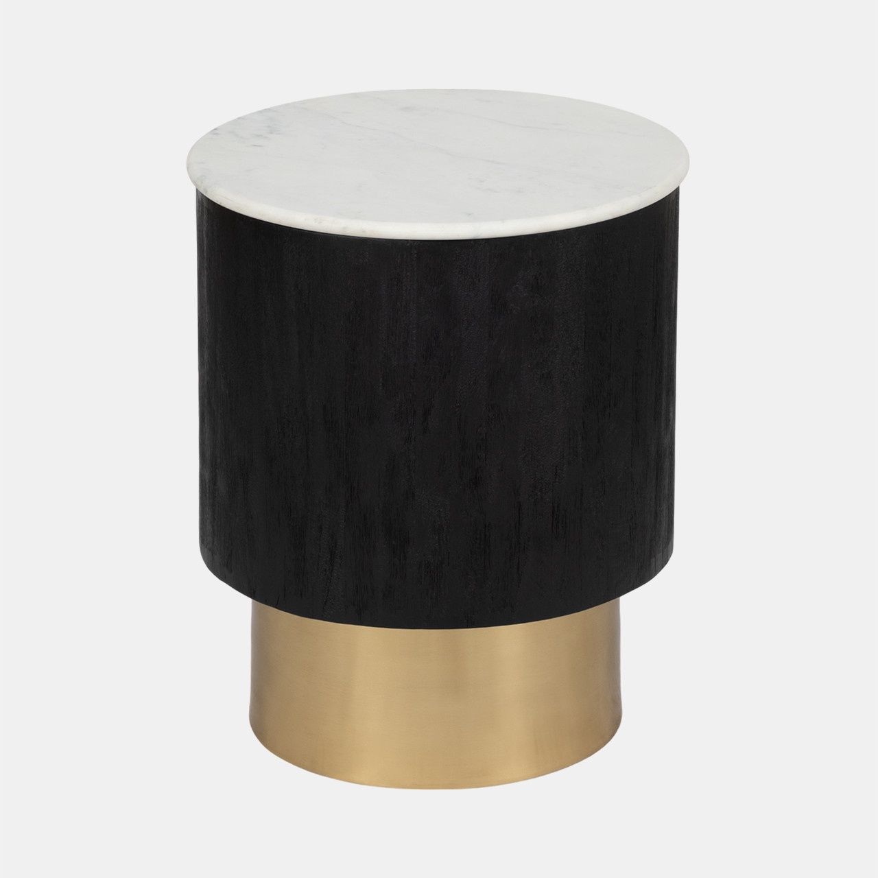 Gold pedestal accent table