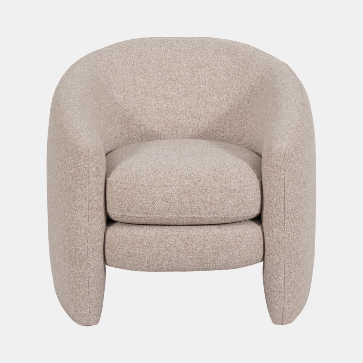 Barrel arm chair, beige