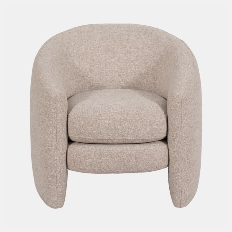 Barrel arm chair, beige