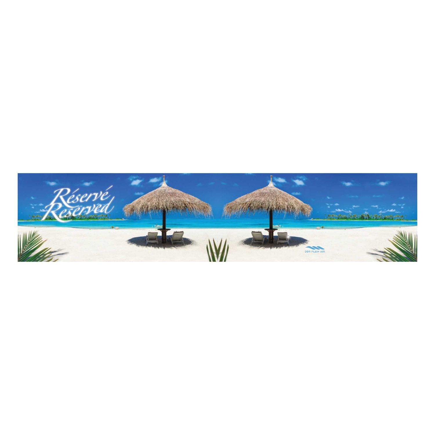 Bandeau de chaise (ens. de 2), Couleur: Plage