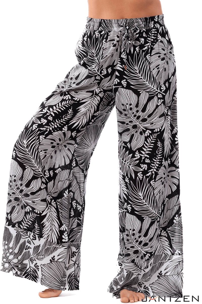 Pantalon large a motifs floraux - Josephine