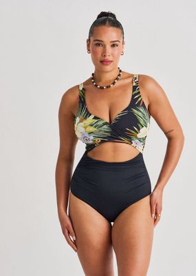 Maillots une pièce Wrap Exotic Tiki