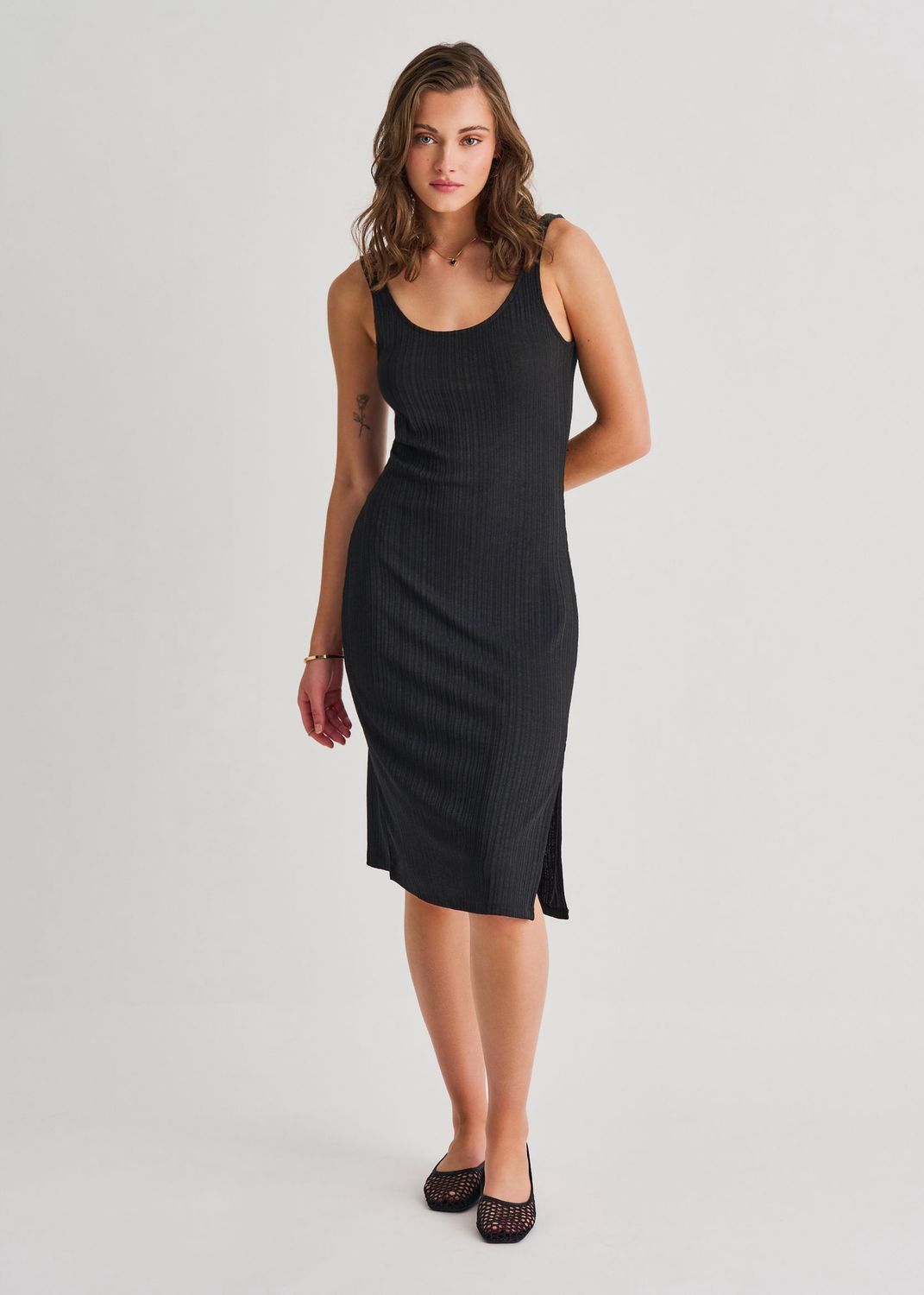Robe Noir à dos ouvert